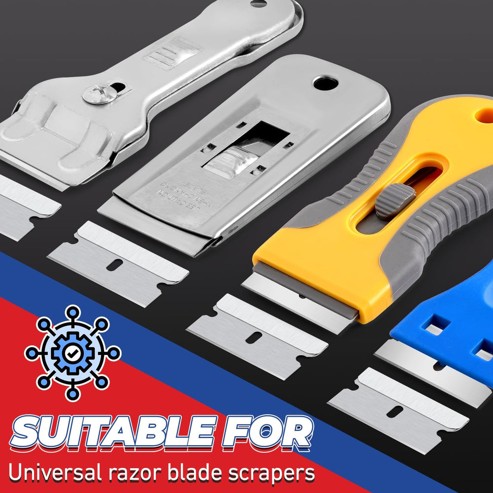 DIYSELF blade in utility knife demonstrates compatibility with standard scrapers for easy tool integration.