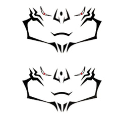 DJMANMENGG Sukuna face tattoo stickers on facial area for bold cosplay.