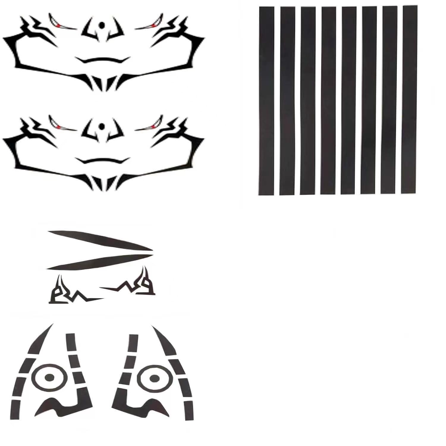 DJMANMENGG Sukuna tattoo stickers face design for bold cosplay and daily wear