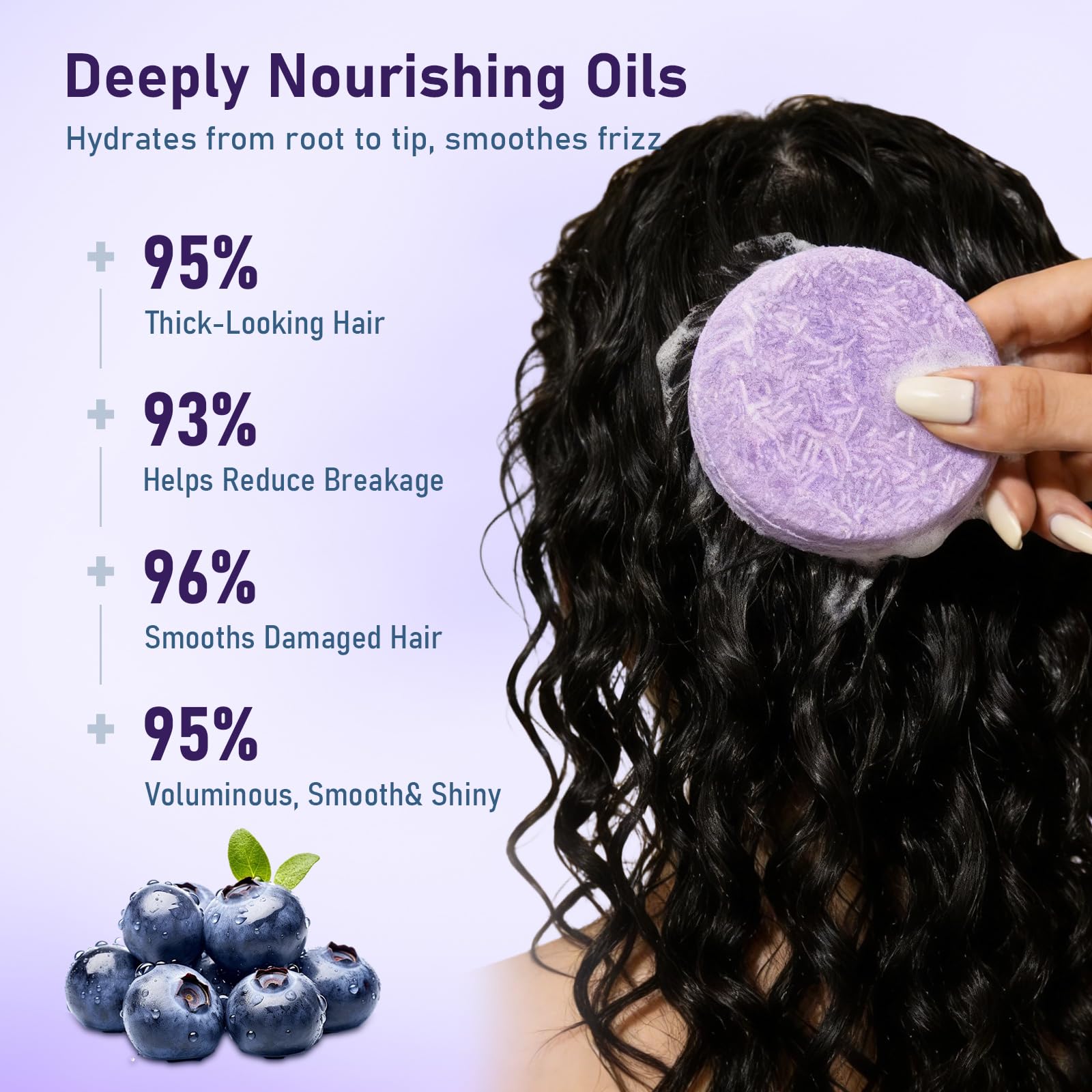 Dkwouzxsp blueberry shampoo bar packaging detail highlighting eco friendly design.
