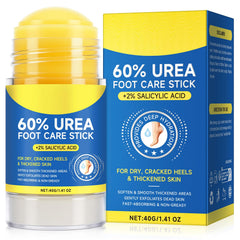 DLOMFVFQ 60% Urea Foot Care Stick glide-on relief for dry cracked heels.