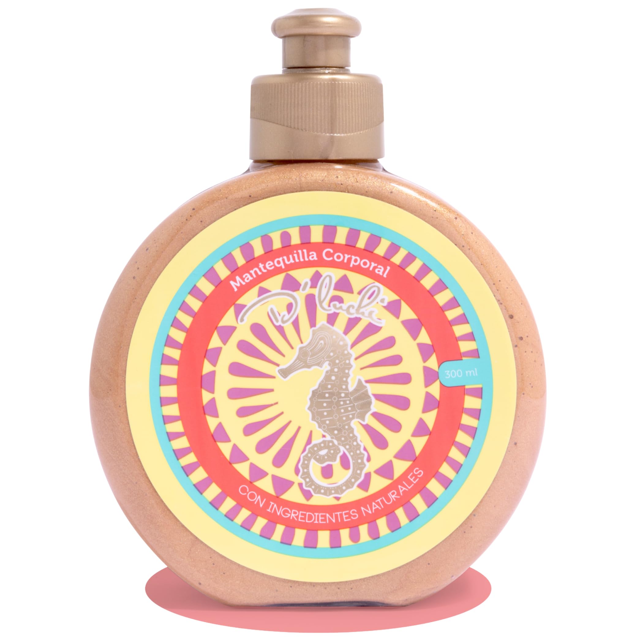 D'Luchi Body Butter in a coconut oil jar nourishes skin with fast absorption.