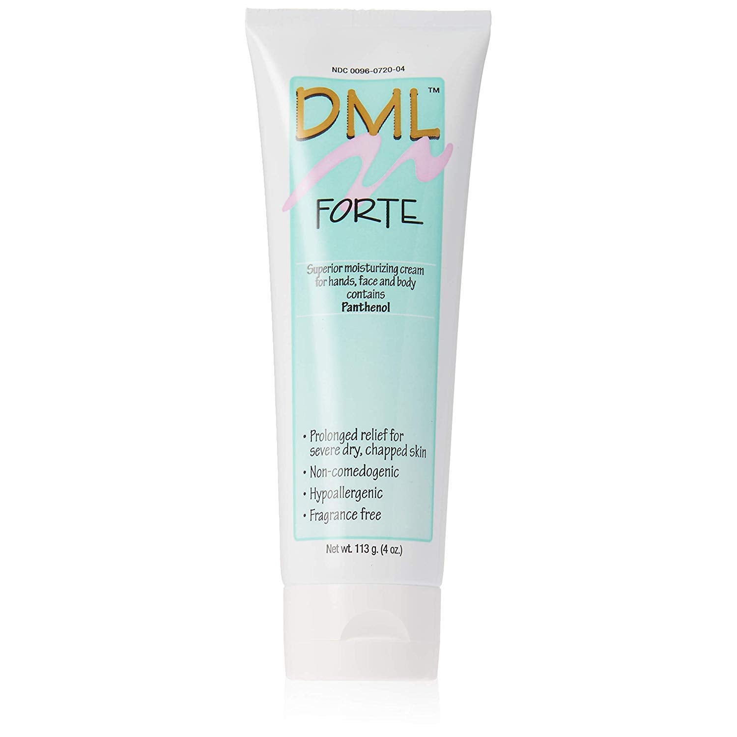 DML Forte Cream 4 oz pack of 6, panthenol moisturizer for soft, smooth skin.