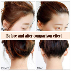 DMLNN Flyaway Hair Fixing Stick bottle demonstrates transparent gel for on-the-go styling.