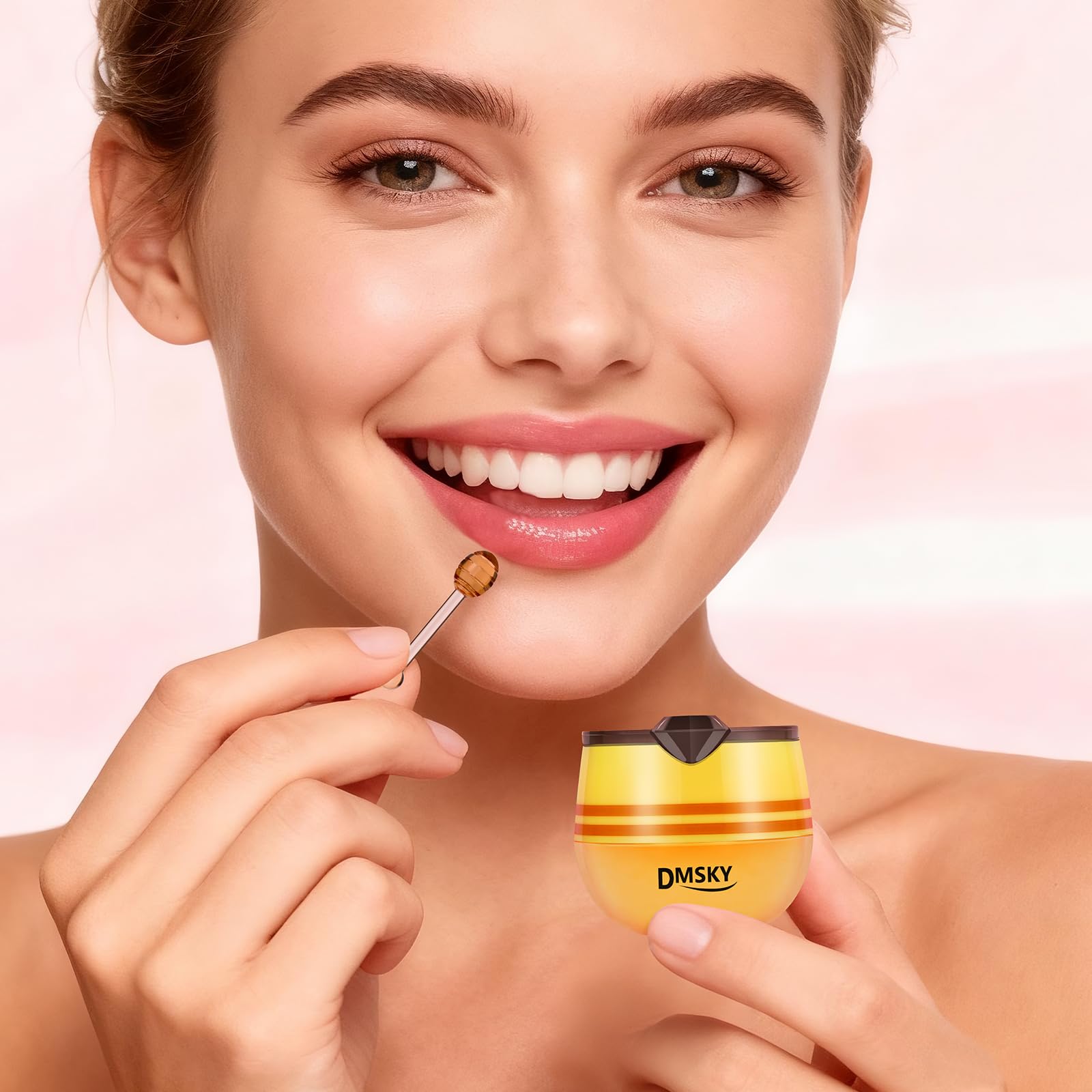DMSKY lip mask honey pot hand-held use anytime moisture