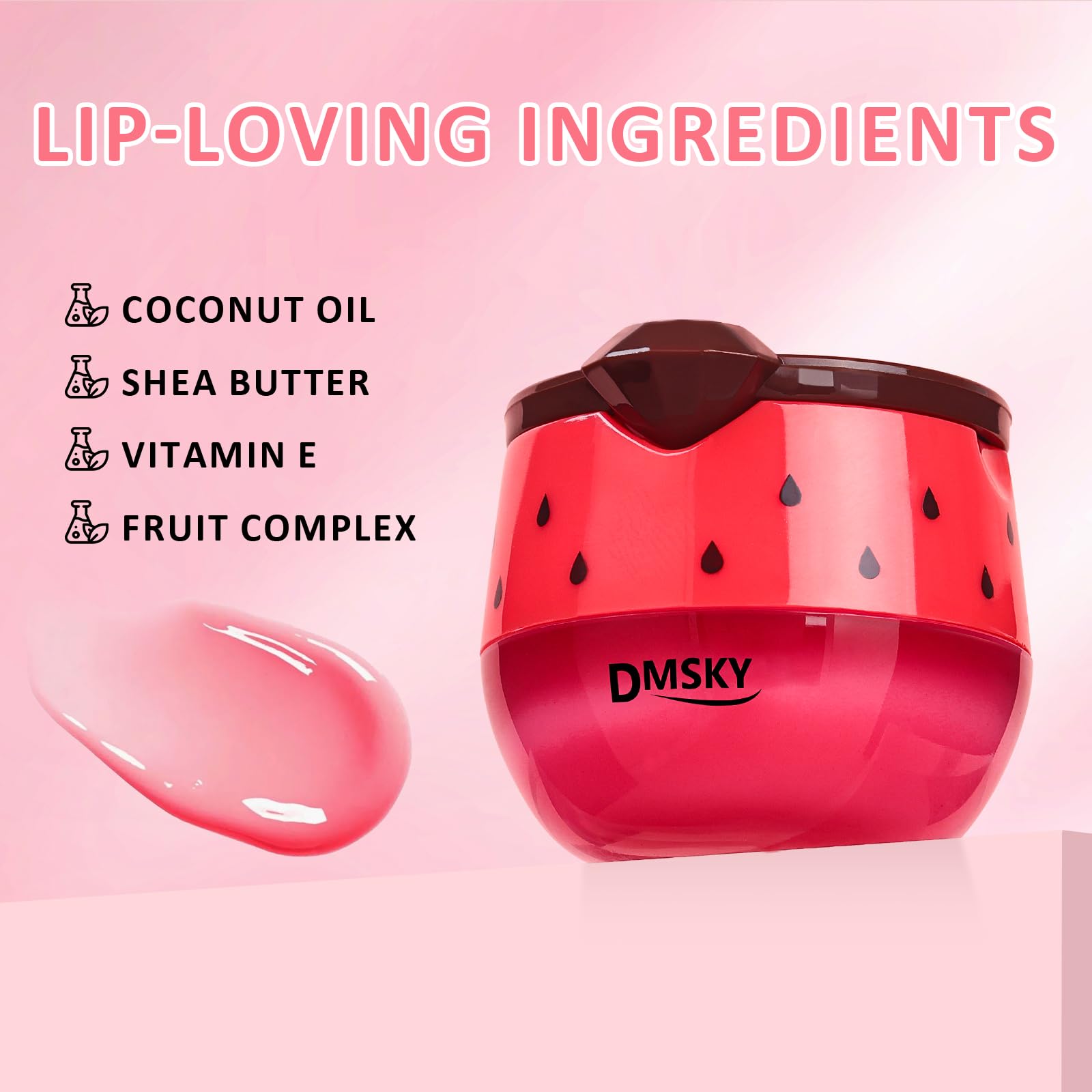 DMSKY Bee Lip Mask six-flavor set ready for nightly routine