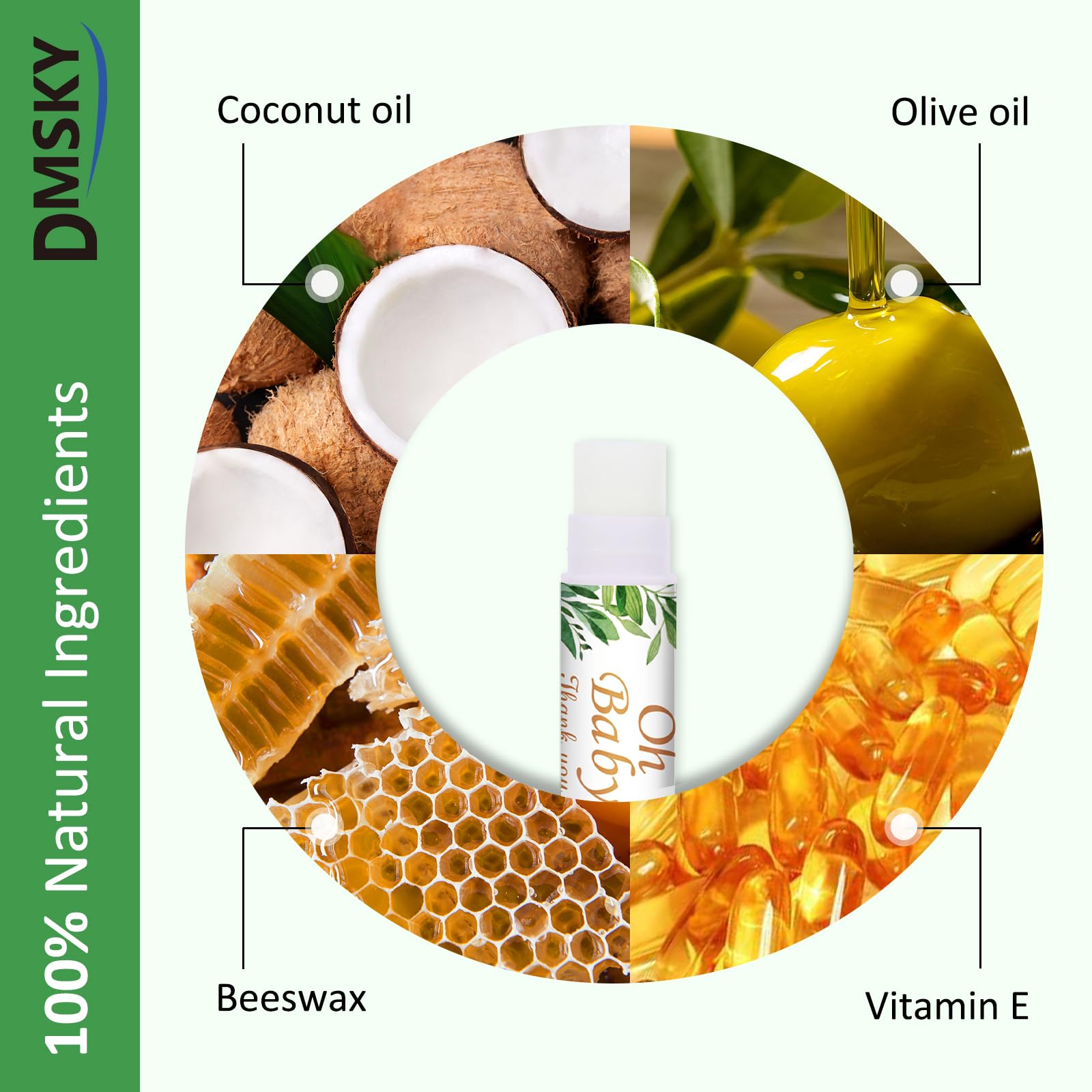 DMSKY bulk lip balm, compact size for easy table display and distribution.