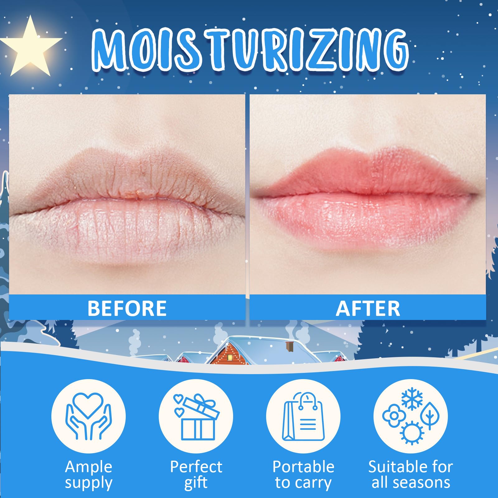Dmsky lip balm Christmas Tree motif ideal for advent calendar fillers
