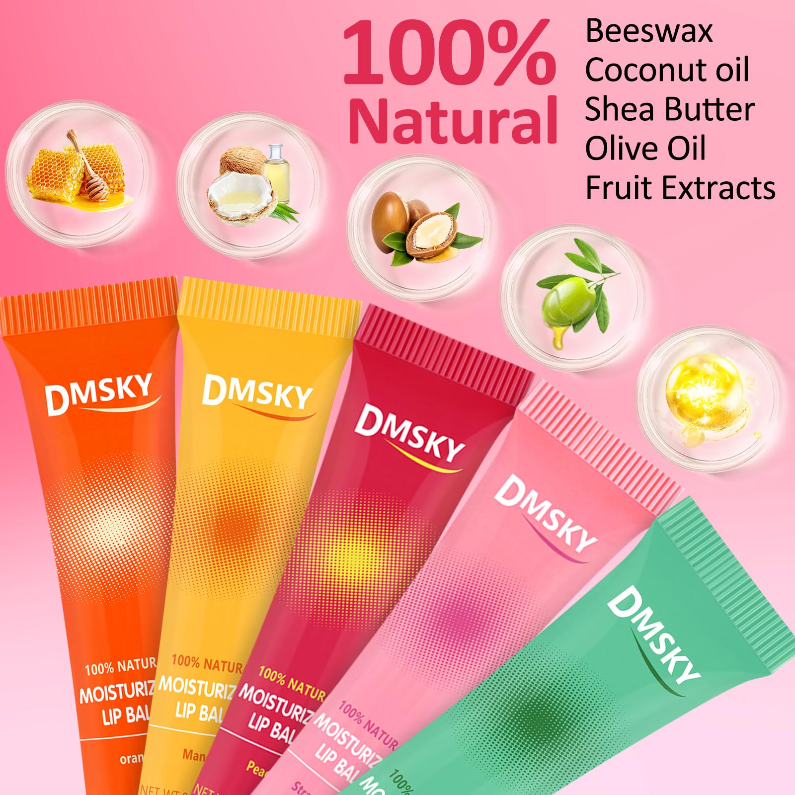 Dmsky clear lip gloss close-up reveals glossy shine and hydrated lips