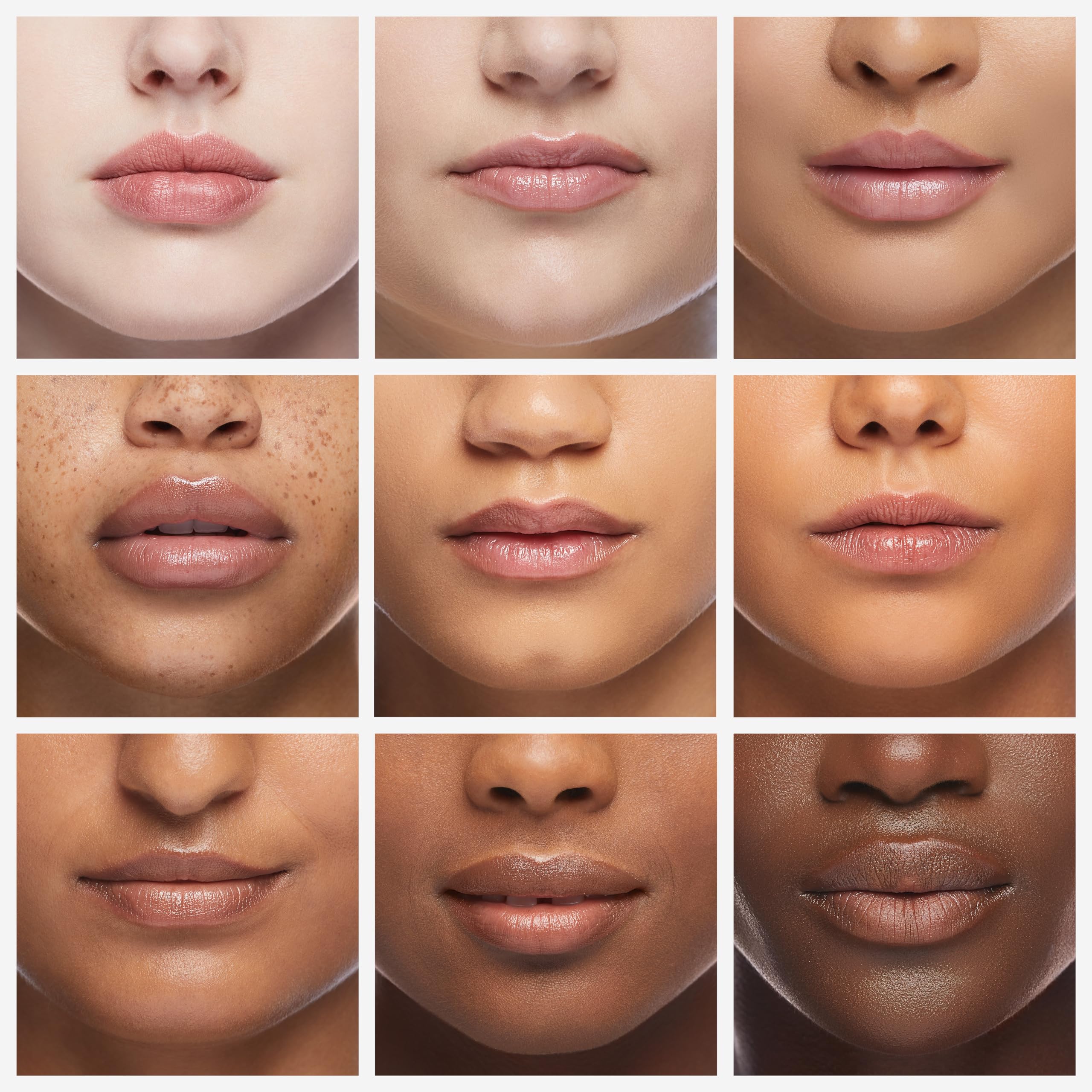 Lip balm application pictured at office, dresser, and car for on-the-go moisture.