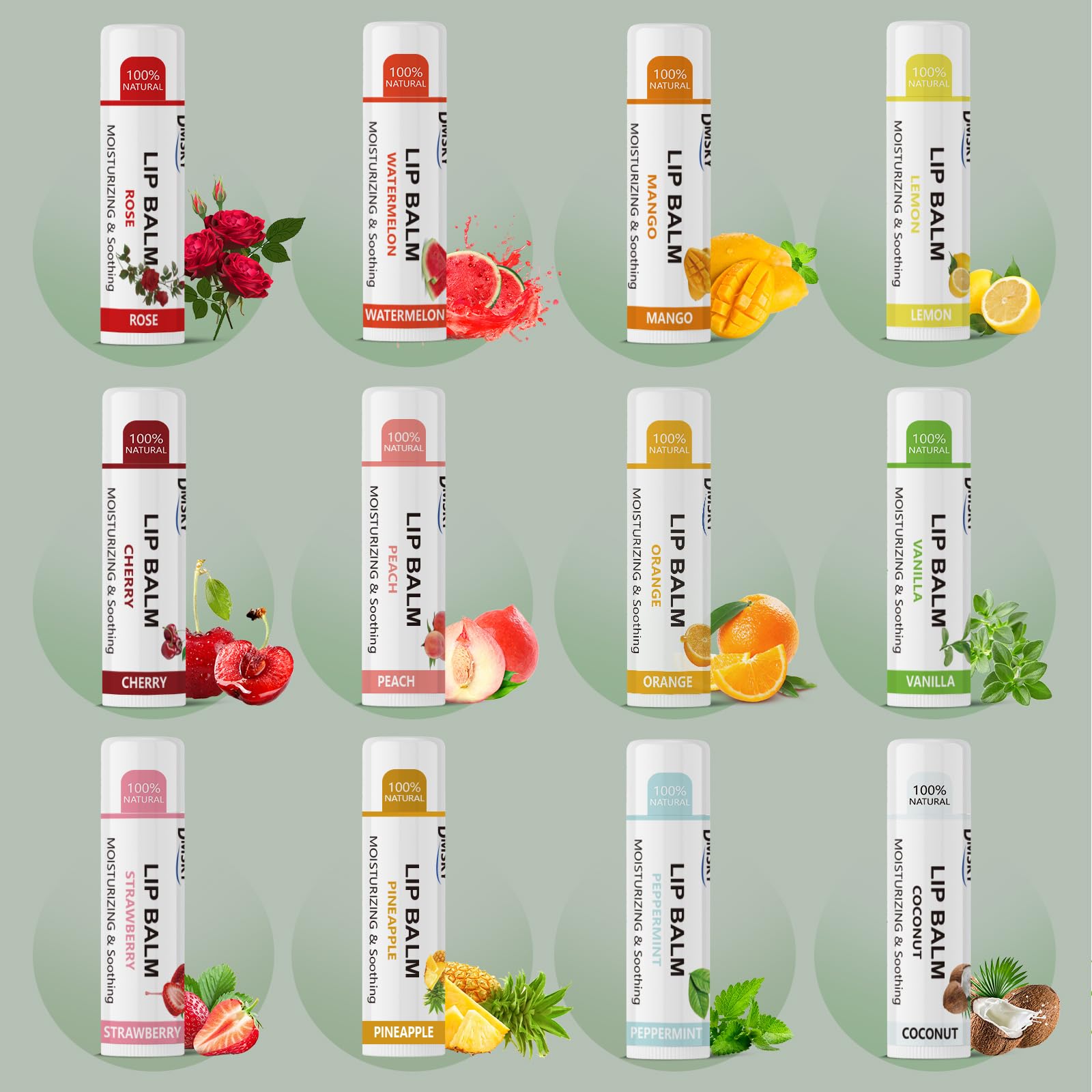 Dmsky lip balm bulk vanilla flavor keeps lips soft and nourished all day.