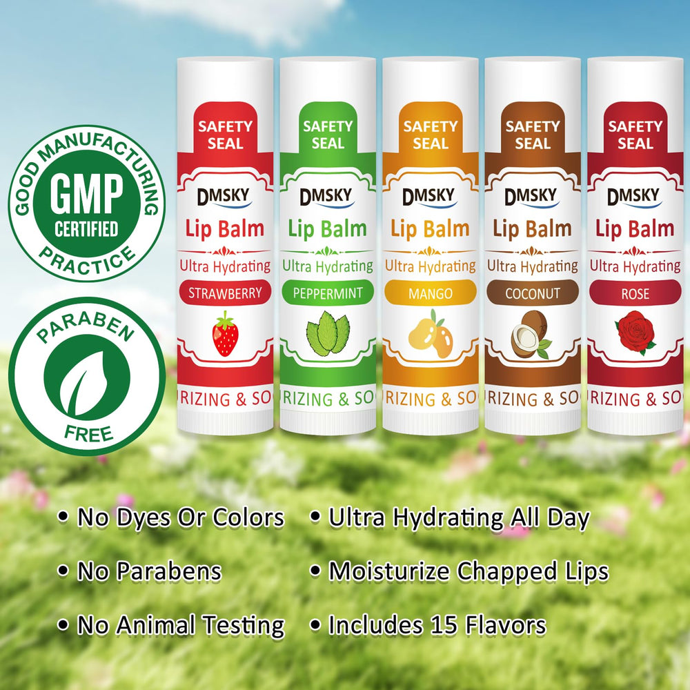 DMSKY mango flavor lip balm provides tropical sweetness
