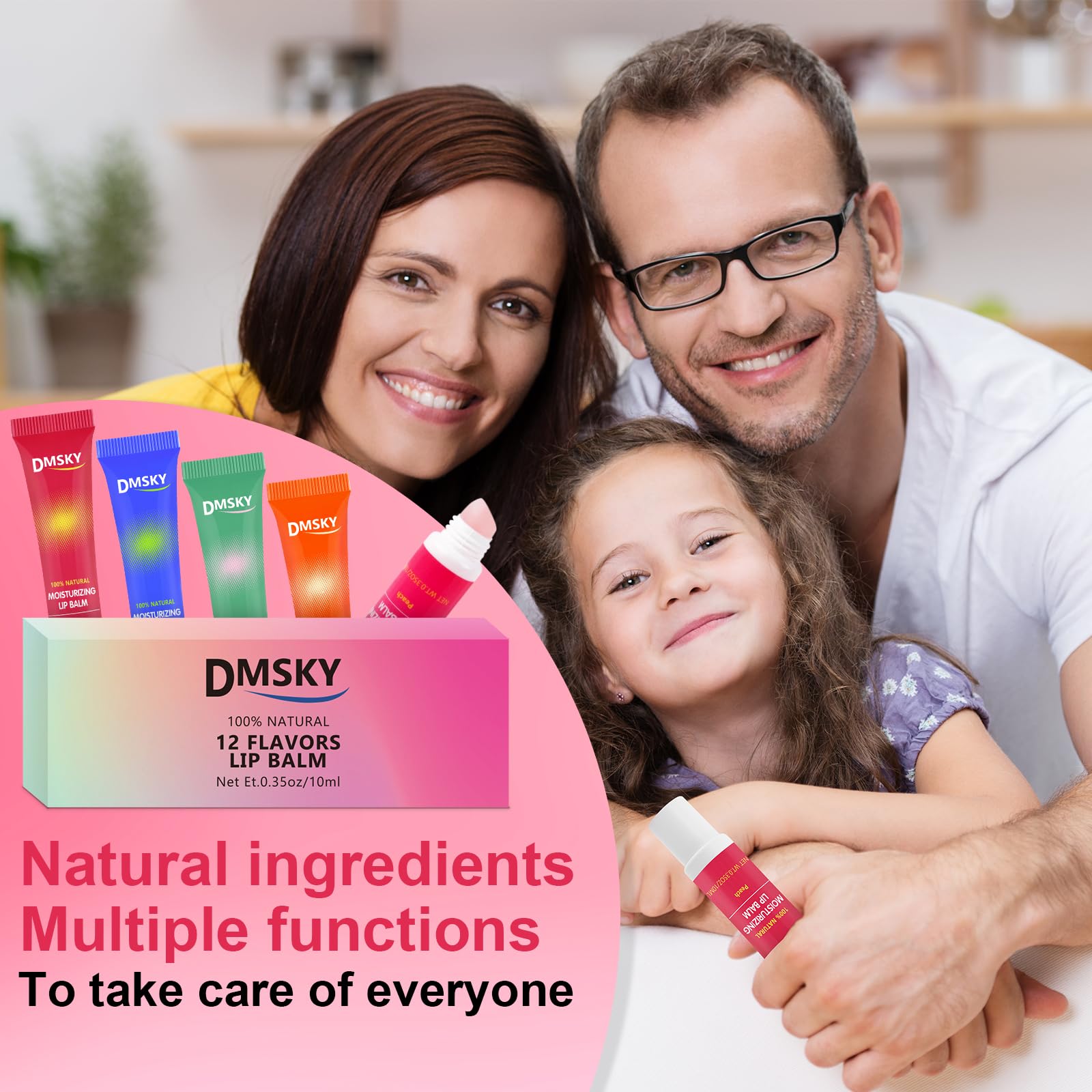 Dmsky lip gloss gift set pictured as a ready-to-gift package