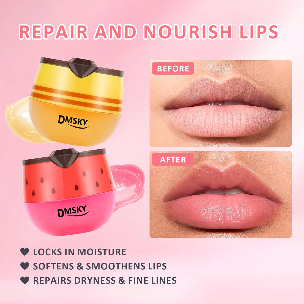 DMSKY green apple flavor lip mask moisturizes and refreshes lips overnight