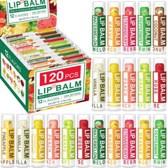 DMSKY lip balm 120-pack bulk for gifting and stocking stuffers