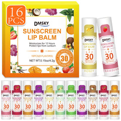 DMSKY SPF30 lip balm bulk front view protects lips on sunny days.