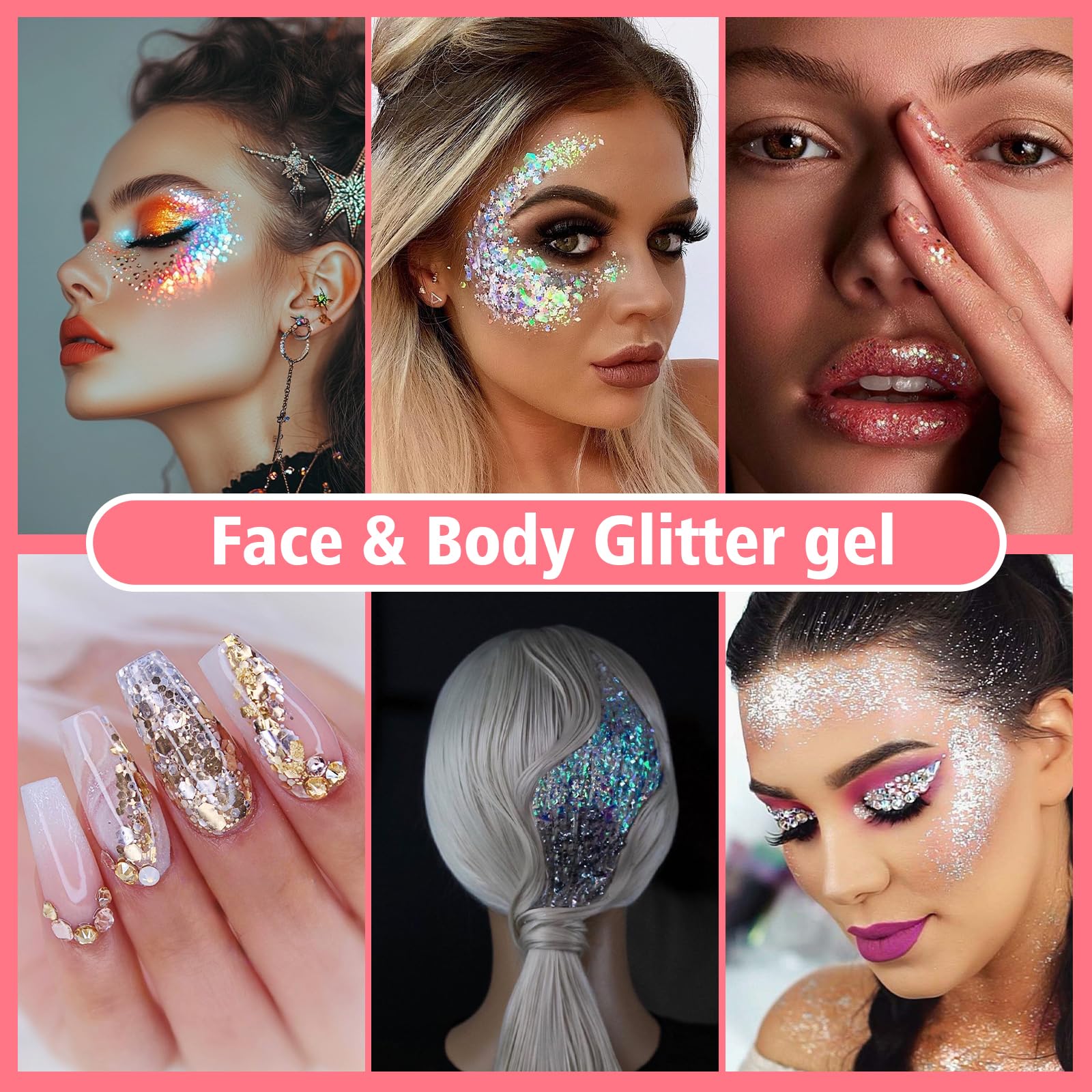 Dmsky waterproof glitter shining under bright stage lighting.