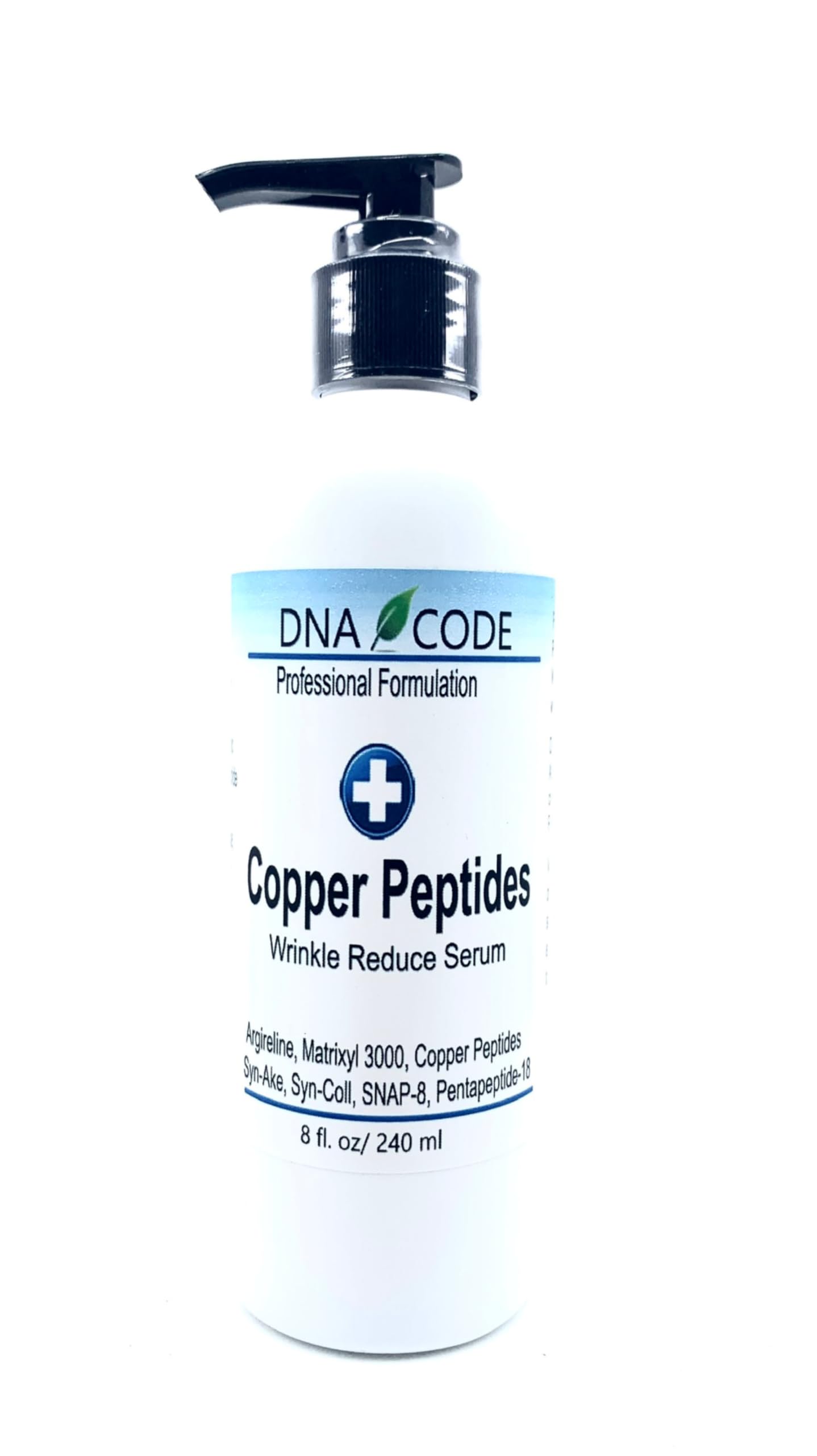 DNA CODE Skin Care Magic Firming Serum bottle with copper peptides for potential firmness