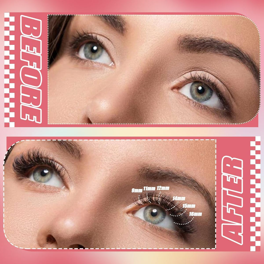 DNSGOOR curved tweezers for precise lash placement.