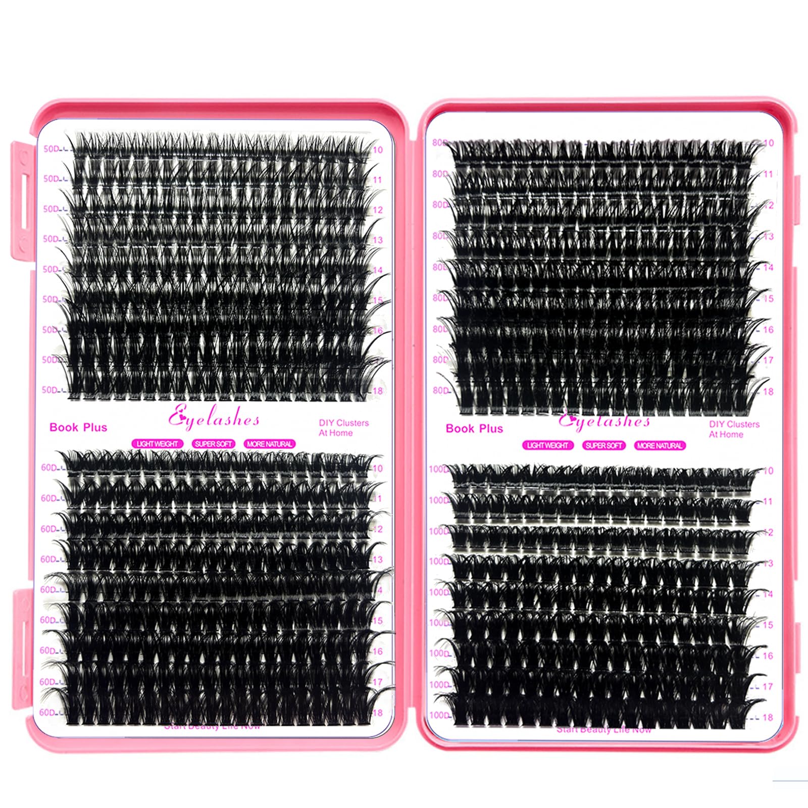 DNSGOOR lash box features four sizes for customizable styles.