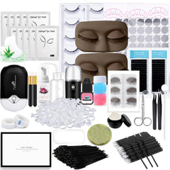 DNSGOOR lash extension kit mannequin head for realistic practice and technique refinement.