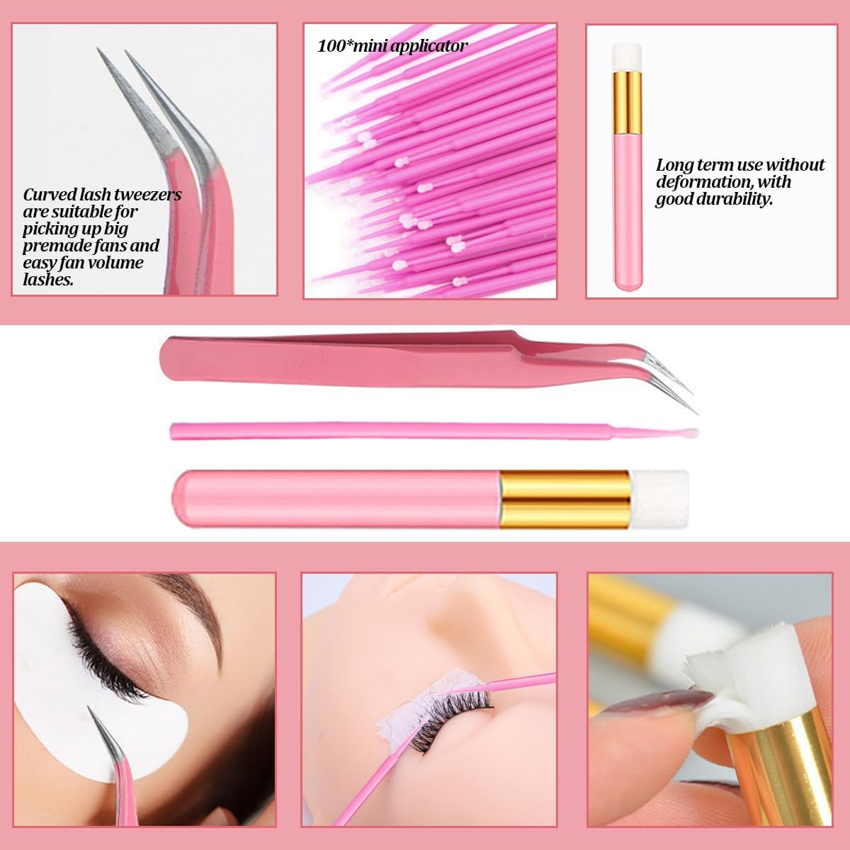 DNSGOOR mini applicator for detailed lash work.