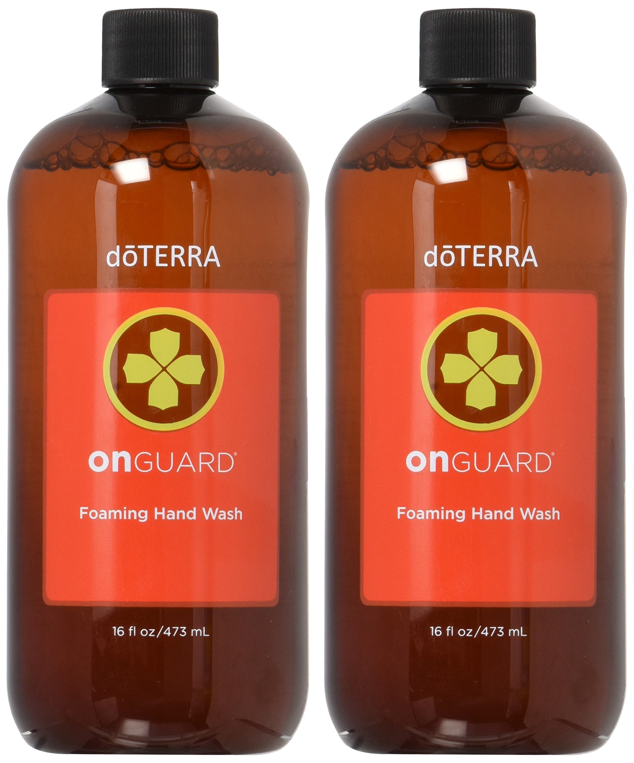 doTERRA On Guard foaming hand wash bottle with gentle cleansing.