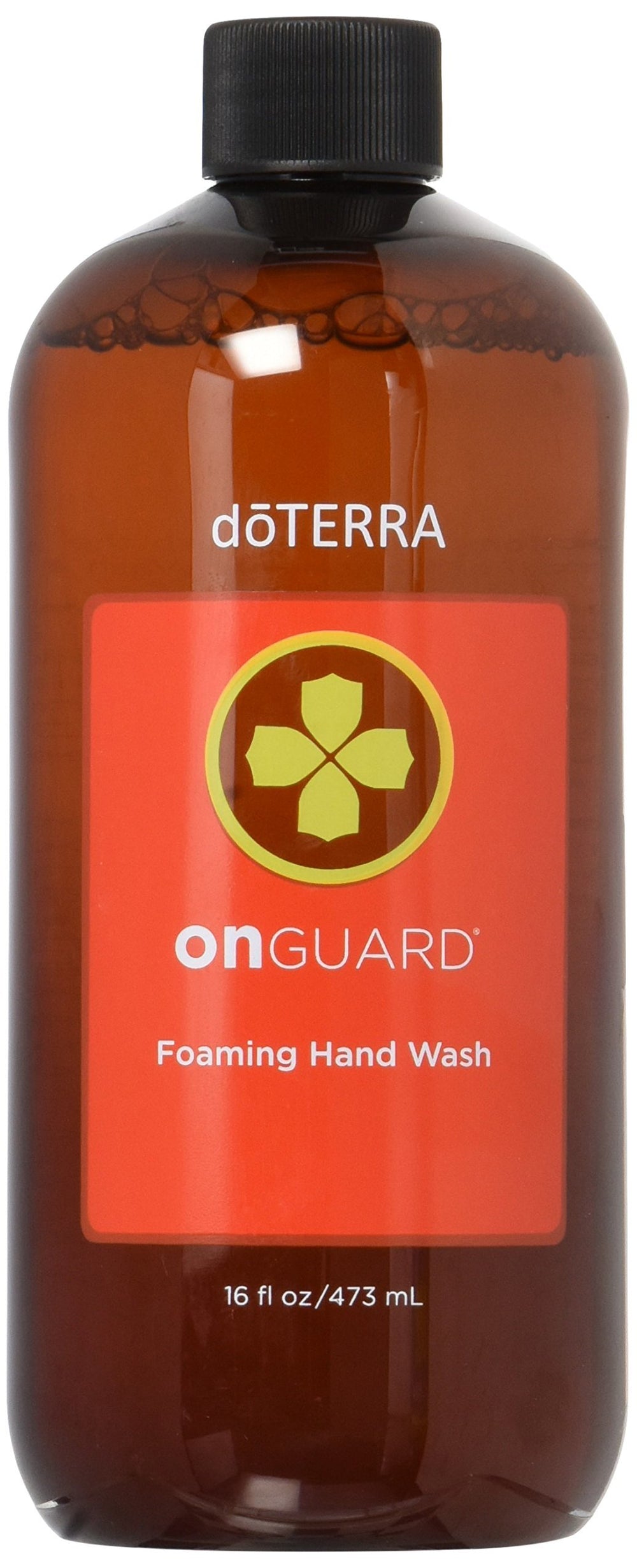 doTERRA On Guard foaming hand wash refill pack highlighting convenient 16 oz supply.
