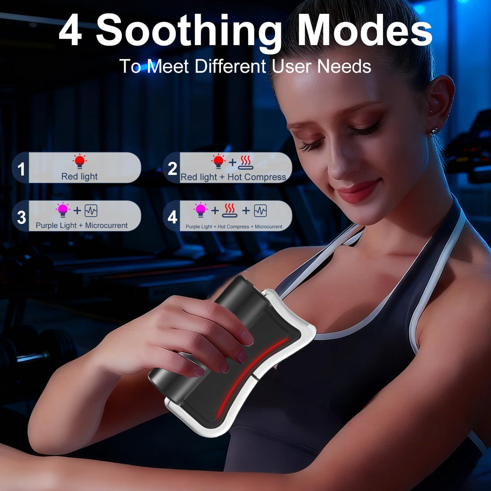 DOCEPERT heated muscle scraper display-lit model showing LED readout for mode selection