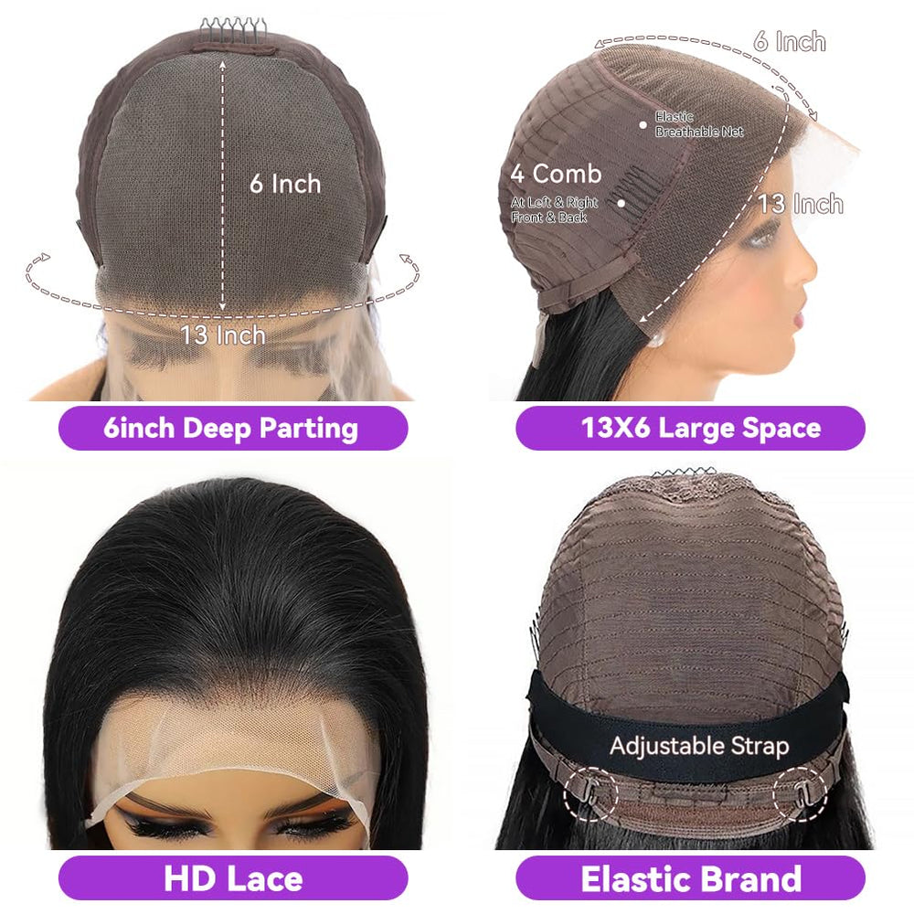Dochuman 180-density lace-front wig delivers a full, voluminous silhouette