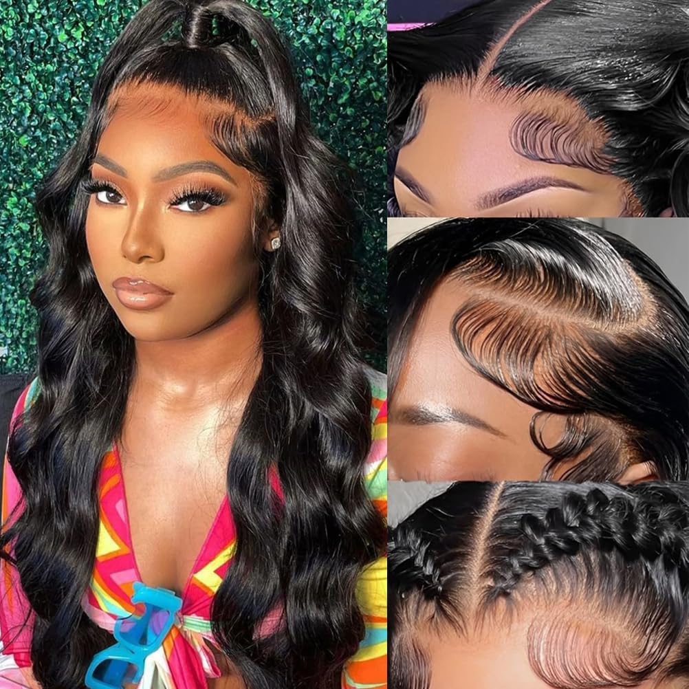 Dochuman natural-black body-wave wig blends seamlessly for a realistic look