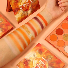 Docolor orange shimmer adds luminous highlights for evening glam.