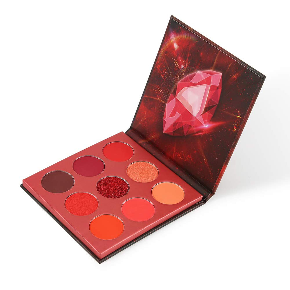 docolor Eyeshadow Palette red gem close-up shows ultra-pigmented color for bold looks