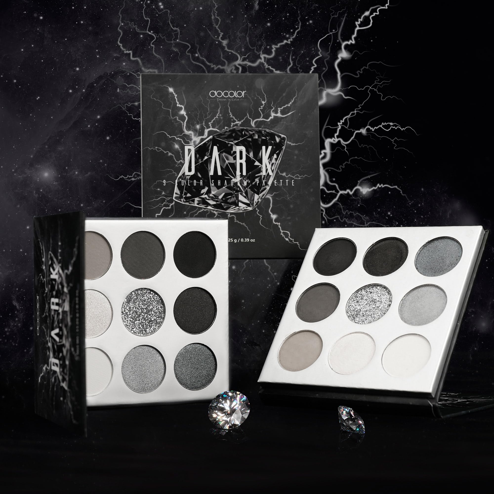 Docolor eyeshadow provides color payoff that stays vibrant in dim lighting.