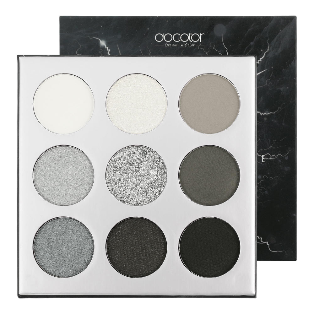Docolor eyeshadow palette with nine gemstone shades for bold day-to-night color.