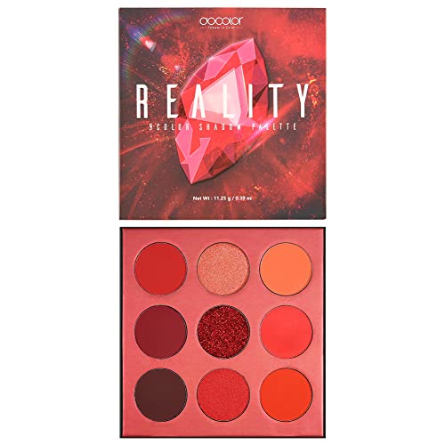 docolor Eyeshadow Palette smoky red look with pigment-rich shadows