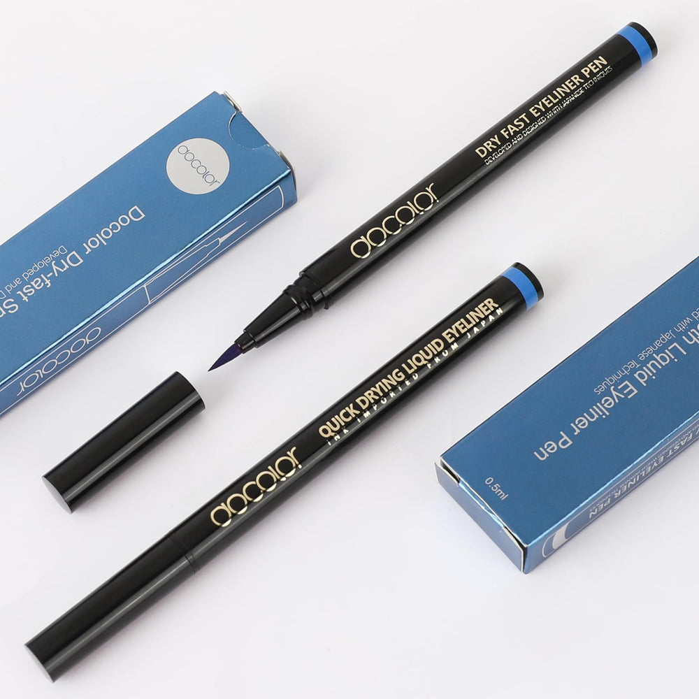 docolor waterproof cry-proof blue eyeliner withstands moisture.
