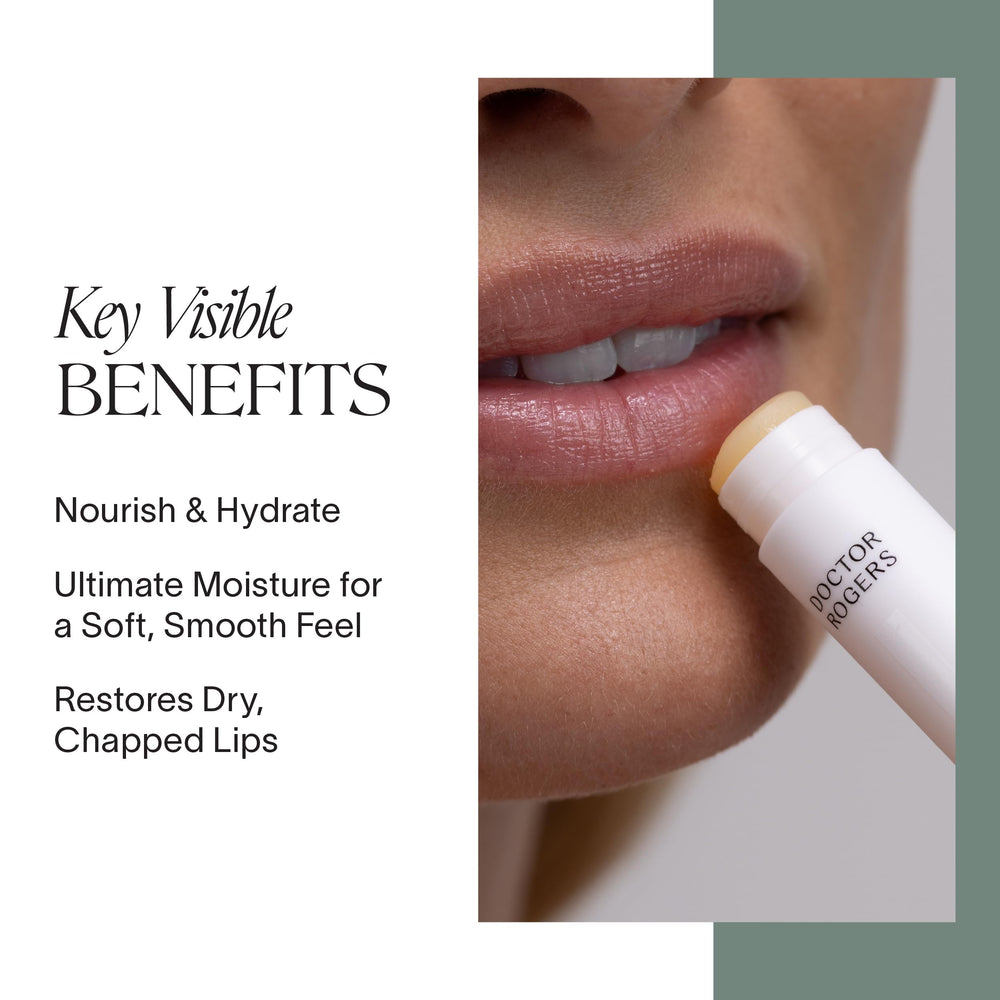 Three-tube pack of Doctor Rogers Lip Balm for on-the-go hydration.