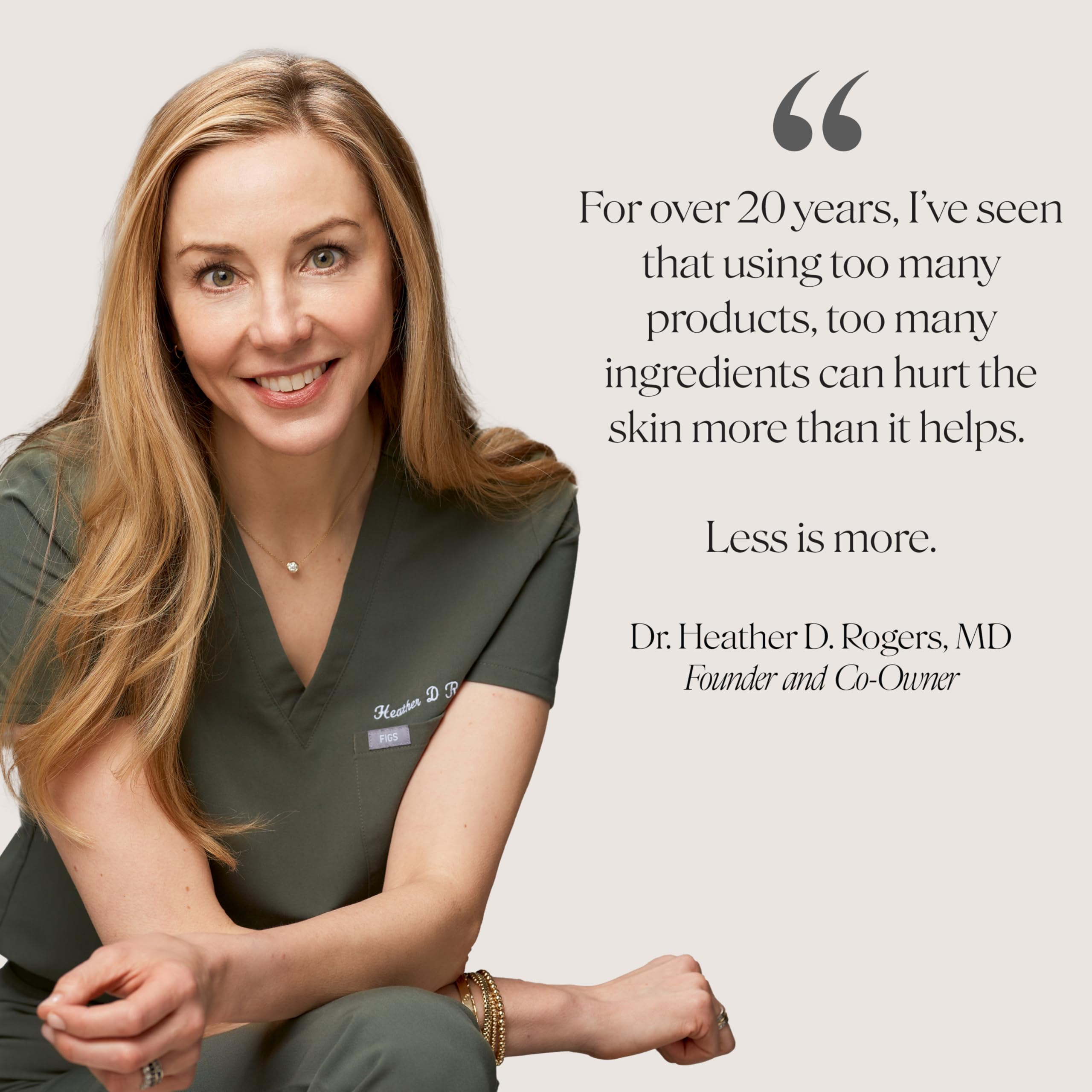 Doctor Rogers Niacinamide and Squalane cream ingredients are displayed for informed skincare.