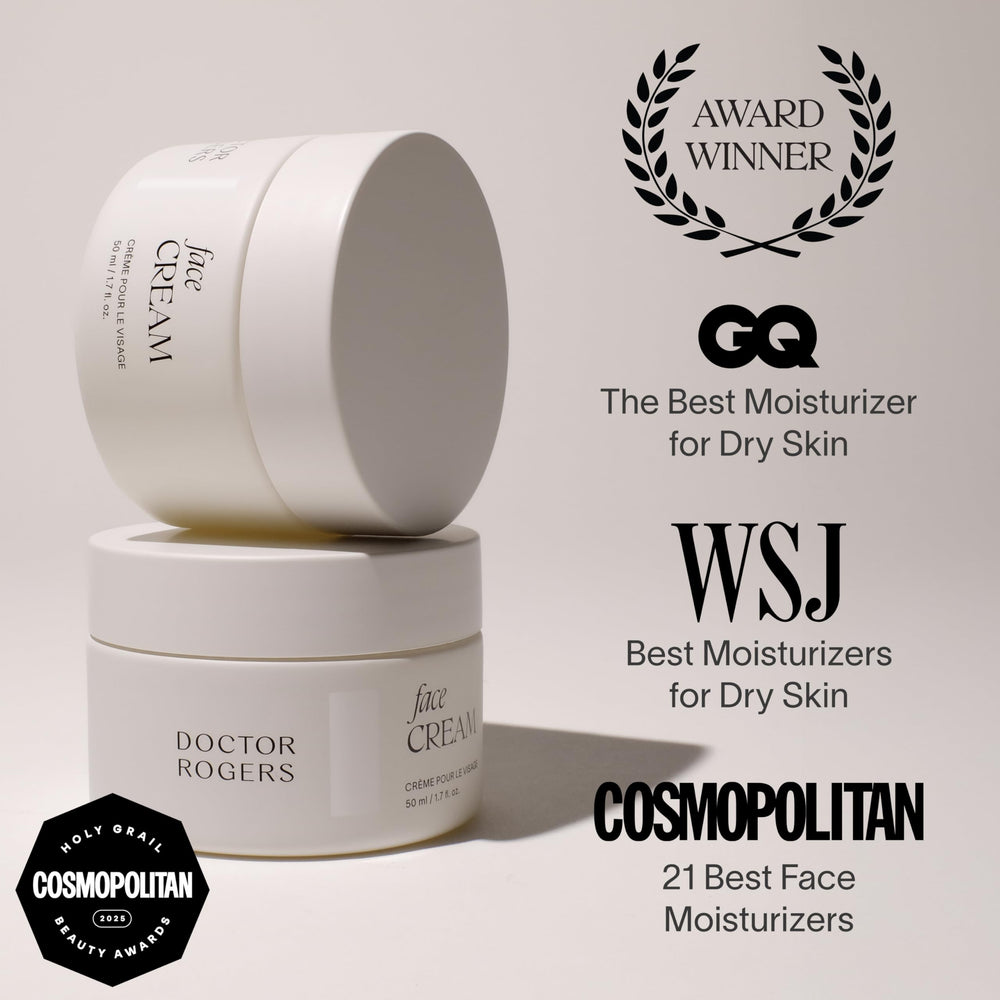 Doctor Rogers Shea butter cream image signaling rich hydration without heaviness.