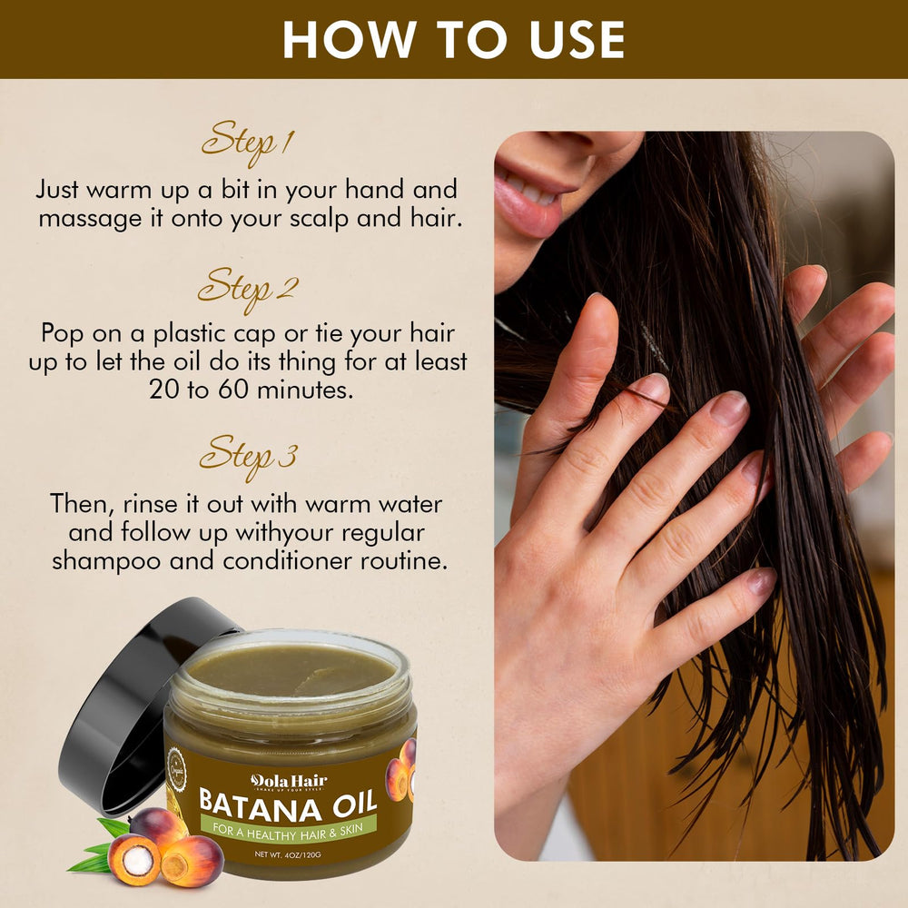 Dolahair Batana Oil consistency close-up of smooth texture