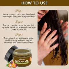 Dolahair Batana Oil consistency close-up of smooth texture