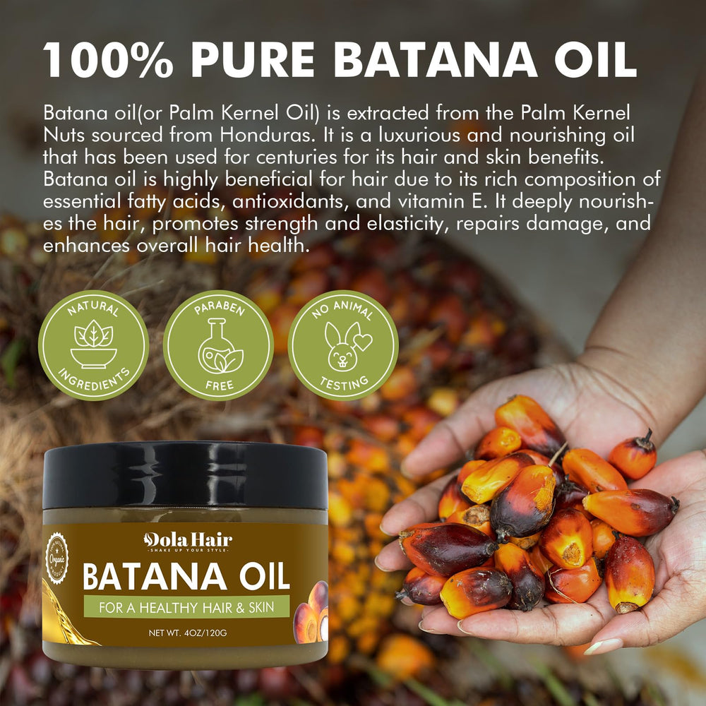 Dolahair Batana Oil pour highlights easy application and absorption