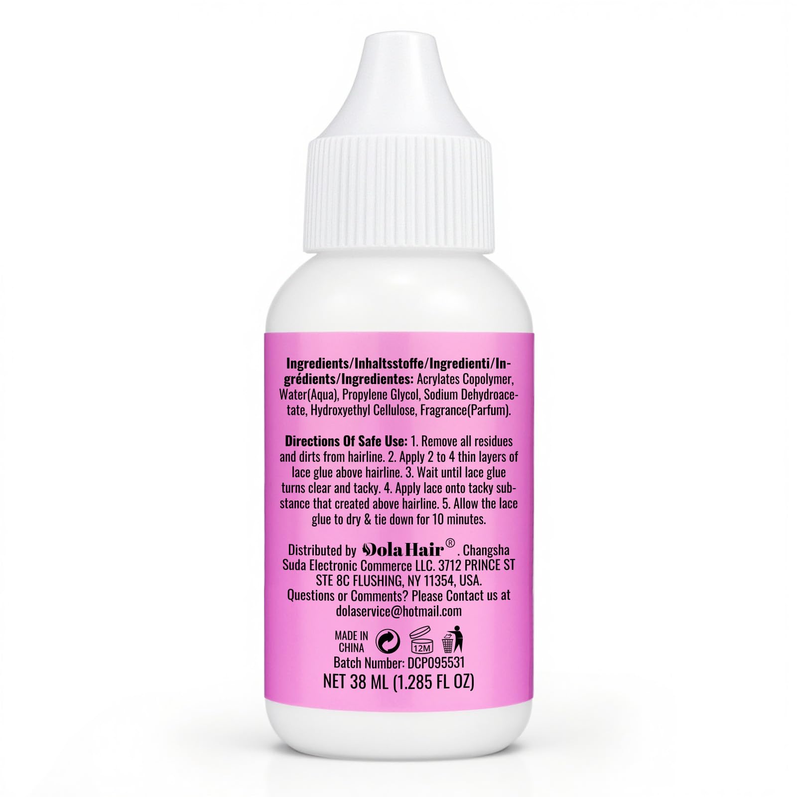 Dolahair water-based formula ideal for sensitive skin and scalp comfort.
