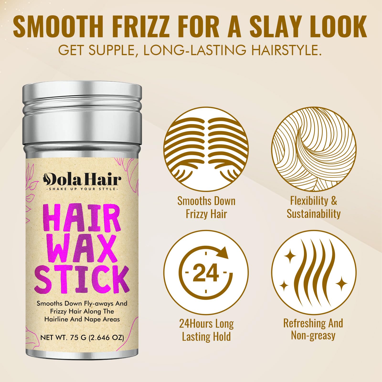 Direct application from the stick minimizes mess and effort.