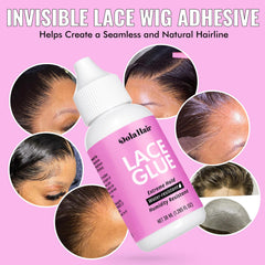 Dolahair lace wig lace attachment demonstrates a secure front bond.