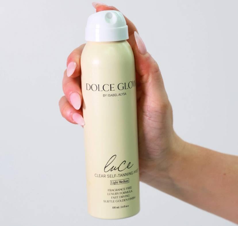 Dolce Glow Luce Clear Self-Tanning Mist Mini even bronze for medium to dark tones