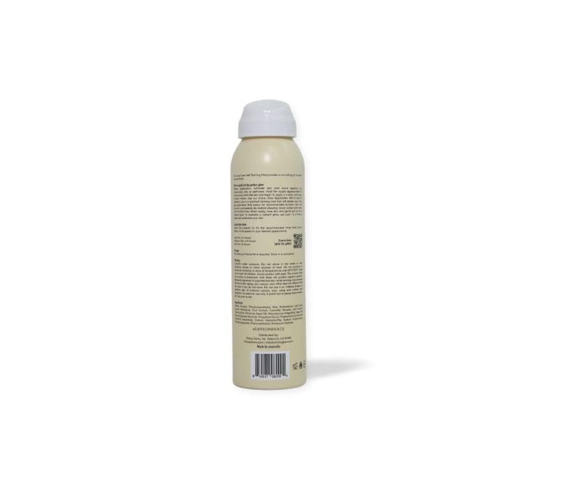 Dolce Glow Luce Clear Self-Tanning Mist Mini spray upside-down for easy coverage