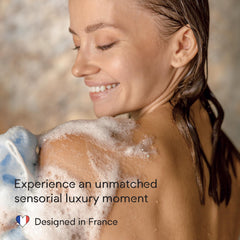 Doliderm Paris Luxurious shower oil texture appearing silky and non-greasy.
