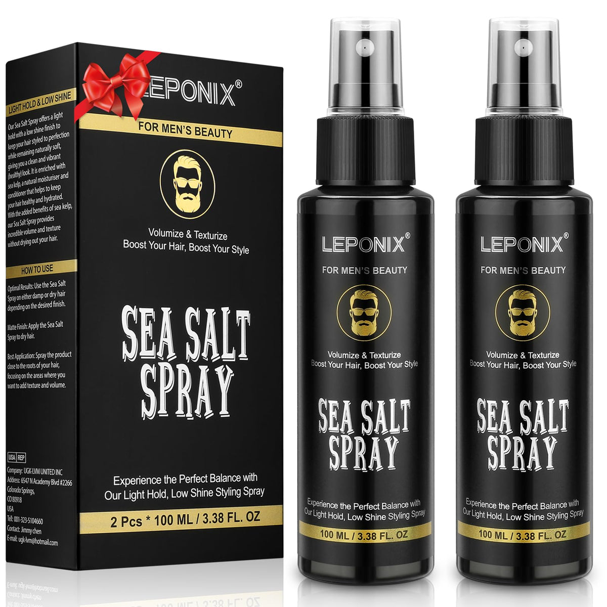 DOLIROX Sea Salt Spray bottle for effortless beachy texture.